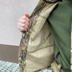 Уставный мужской Китель с липучками под Шевроны / Полевая форма саржа мультикам размер 3XL - изображение 4