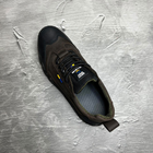 Зносостійкі чоловічі Кросівки з патріотичним дизайном на протекторній підошві коричневі розмір 42 - зображення 6