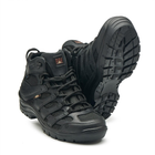 Легкі шкіряні Кросівки з сітчастими вставками чорні розмір 45 - зображення 3
