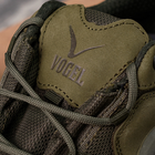 Замшевые мужские Кроссовки Vogel с мембраной на плотной подошве олива размер 44 - изображение 4