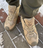 Чоловічі Замшеві Кросівки VOGEL з мембраною / Демісезонне взуття у пісочному кольорі розмір 41 - зображення 3