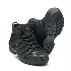 Легкі шкіряні Кросівки з сітчастими вставками чорні розмір 36 - зображення 3