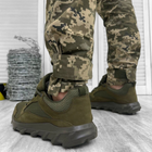 Чоловічі нубукові Кросівки Scooter із сітчастими вставками на гумові підошві олива розмір 44 - зображення 3