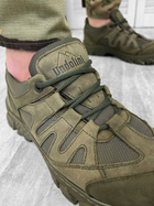 Замшевые мужские Кроссовки с мембраной Gore-Tex / Обувь с протекторной подошвой хаки размер 40 - изображение 3
