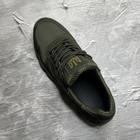Легкі Чоловічі Кросівки з Сітчастою підкладкою / Нубукове взуття з патріотичним дизайном хакі розмір 41 - зображення 6