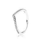 Серебряное кольцо "Блестящее желание" 196316CZ. 52