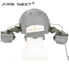 Кріплення Чебурашки ARM NEXT для активних навушників Earmor/Walkers/Zohan/Peltor на шолом FAST колір Олива - зображення 3