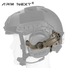 Крепления Чебурашки ARM NEXT для активных наушников Earmor / Walkers / Zohan /Peltor на шлем FAST цвет Олива - изображение 4
