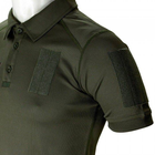 Футболка поло тактична 44 розмір XS чоловіча військова армійська футболка ПОЛО POLO олива хакі для ЗСУ - зображення 4