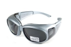 Окуляри захисні з ущільнювачем Global Vision Outfitter Metallic (gray) Anti-Fog, чорні в сірій оправі - зображення 1