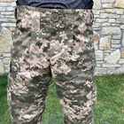 Чоловічі щільні Штани з 6-ма кишенями та відсіками для Наколінників / Міцні Брюки ріп-стоп піксель розмір 5XL - зображення 4