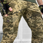 Чоловічі статутні Штани з накладними кишенями та манжетами / Міцні Брюки ріп-стоп піксель розмір S - зображення 3