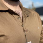 Чоловіче щільне Поло Comandos Coolmax із кишенями / Футболка приталеного крою койот розмір M - изображение 4