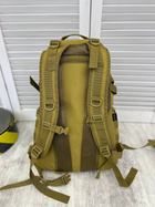 Рюкзак на 35 л с мягкой спинкой олива / Прочный рюкзак Cordura 50х32х19 см - изображение 5