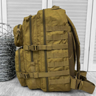 Водонепроникний Рюкзак Mil-tec Assault 36л з системою Molle / Міцний Наплічник койот 53х29х28 см - зображення 4