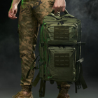 Рюкзак с мягкой спинкой и регулируемыми лямками 75х55х40 см / Штурмовой Ранец с системой Molle хаки - изображение 5