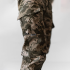 Чоловічі Штани Ріп-стоп з кишенями під наколінники / Брюки з середньою посадкою піксель розмір XL - зображення 5