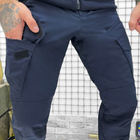 Мужские крепкие Брюки Kayman ДСНС с накладными карманами / Плотные Брюки рип-стоп синие размер 2XL - изображение 4