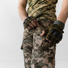 Мужские Брюки Рип-стоп с карманами под наколенники / Брюки со средней посадкой пиксель размер M - изображение 3
