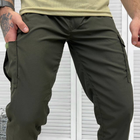 Мужские крепкие Брюки с накладными карманами / Плотные Брюки олива размер XL - изображение 3
