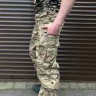 Чоловічі міцні Штани із накладними кишенями / Щільні Брюки ріп-стоп мультикам розмір S - зображення 3