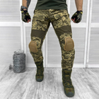 Крепкие мужские Штаны с наколенниками / Плотные Брюки рип-стоп пиксель размер XL - изображение 8