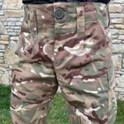 Чоловічі щільні Штани з 6-ма кишенями та відсіками для Наколінників / Міцні Брюки ріп-стоп мультикам розмір S - зображення 2