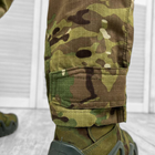 Чоловічі міцні Штани із накладними кишенями та манжетами / Щільні Брюки ріп-стоп мультикам розмір XL - зображення 6