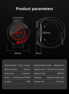 Smartwatch Kumi GT2 Czarny (KU-GT2/BK) - obraz 14