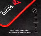 Podkładka pod mysz i klawiaturę Savio Turbo Dynamic XL 900 x 400 x 3 mm Black-Red (SAVGTDXL) - obraz 3