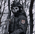 Маска балаклава привид череп Ghost Call of Duty PRO one size чорна тактична латекс для військових байкерів хеловін - зображення 2