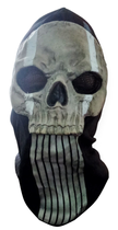 Маска балаклава привид череп Ghost Call of Duty PRO one size чорна тактична латекс для військових байкерів хеловін - зображення 3