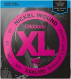 Струны для бас-гитары D'Addario ESXL170 XL NICKEL WOUND BASS REGULAR LIGHT DOUBLE BALL END (45-100)