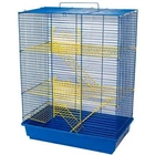 Клітка для гризунів Бонні у фарбі Синій / Жовтий 47 x 28 x 62 см