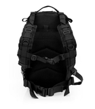 Мужской военный штурмовой рюкзак на две лямки 25 л черный - изображение 3
