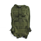 Мужской универсальный тактический рюкзак на две лямки 25 л цвет оливковый - изображение 10