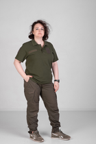 Поло військове тактичне жіноче/чоловіче Eva Military колір хакі розмір L - зображення 6