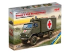 Сборная модель ICM Unimog S 404, немецкий военный санитарный автомобиль 35138