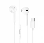 Наушники Hoco M101 Crystal joy Type-C wire-controlled digital earphones with microphone White