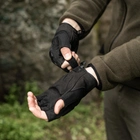 Плотные беспалые Перчатки Force с защитными резиновыми накладками черные размер M - изображение 5