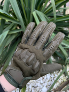 Сенсорные перчатки с закрытыми пальцами и косточками олива размер L - изображение 6