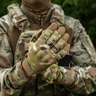 Плотные сенсорные перчатки M-Tac A30 с усиленными защитными накладками мультикам размер L - изображение 6