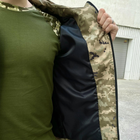 Легкая Мужская Куртка зеленый пиксель / Удлиненная Ветровка размер L - изображение 7