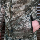 Мужской маскировочный Костюм Куртка с капюшоном + Брюки / Полевая Форма из трикотажной сетки пиксель размер S - изображение 4