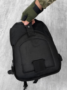 Сумка нагрудная 20 л Cordura 1000D / Рюкзак однолямный черный размер 20x18x32см - изображение 5