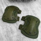 Набор Наколенников с системой крепления AltaLok / Защитный Комплект в цвете олива - изображение 2