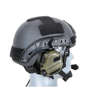 Активные Наушники Earmor М32h с креплением на шлем и Гарнитурой олива - изображение 7