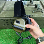 Активні водонепроникні Навушники Earmor M32 Mod3 із Радіогарнітурою та Кріпленням на Шолом олива - зображення 2