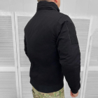 Демісезонна чоловіча Куртка Logos із липучками під Шеврони / Водонепроникний Бомбер ріп-стоп чорний розмір XL - зображення 4
