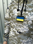 Мужской Анорак Terra с шевроном в виде флага Украины / Ветровка с капюшоном пиксель размер XXXL - изображение 6
